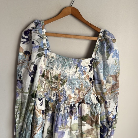 NEW OTHER STORIES  Floral Long Sleeve Smocked Cotton Dress 8 - Picture 3 of 14